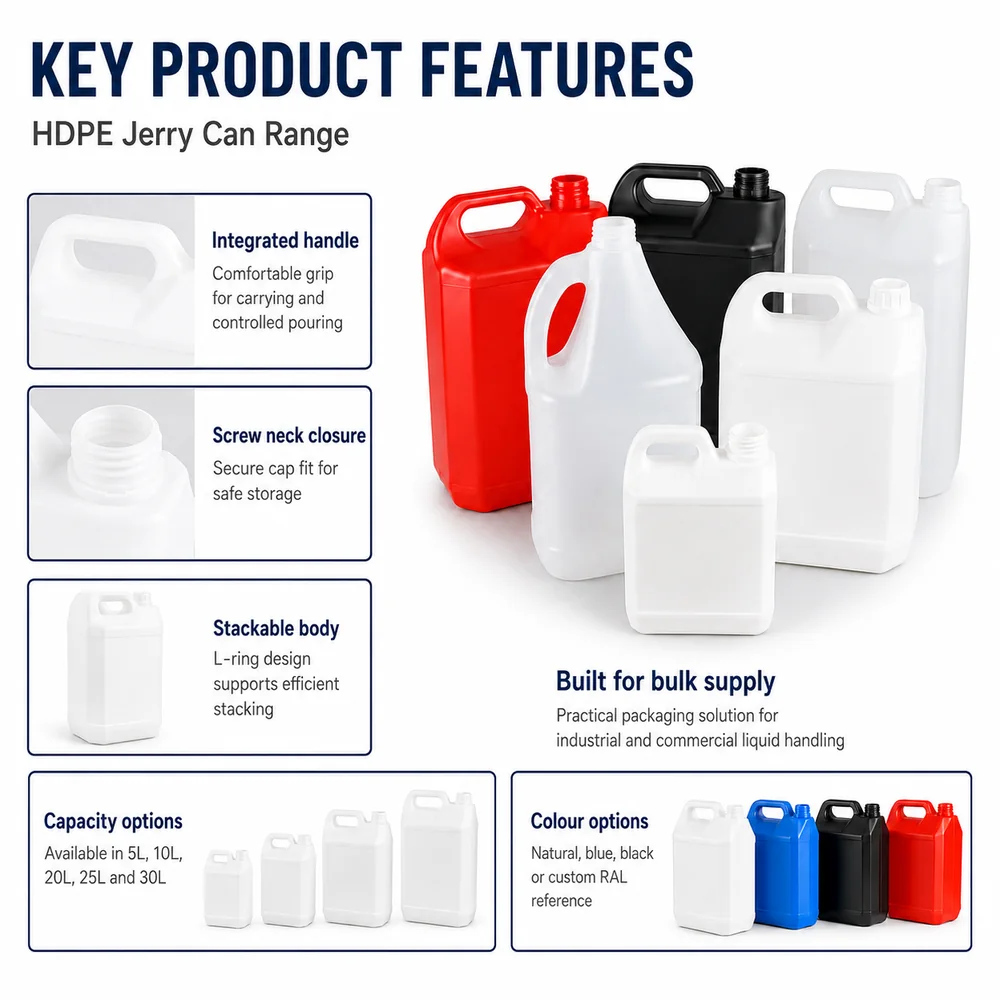 Economy HDPE Jerrycan — non-UN — view 6