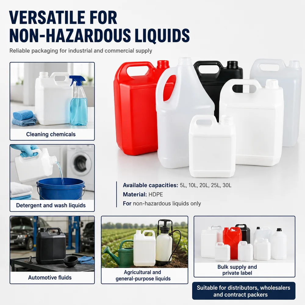 Economy HDPE Jerrycan — non-UN — view 8