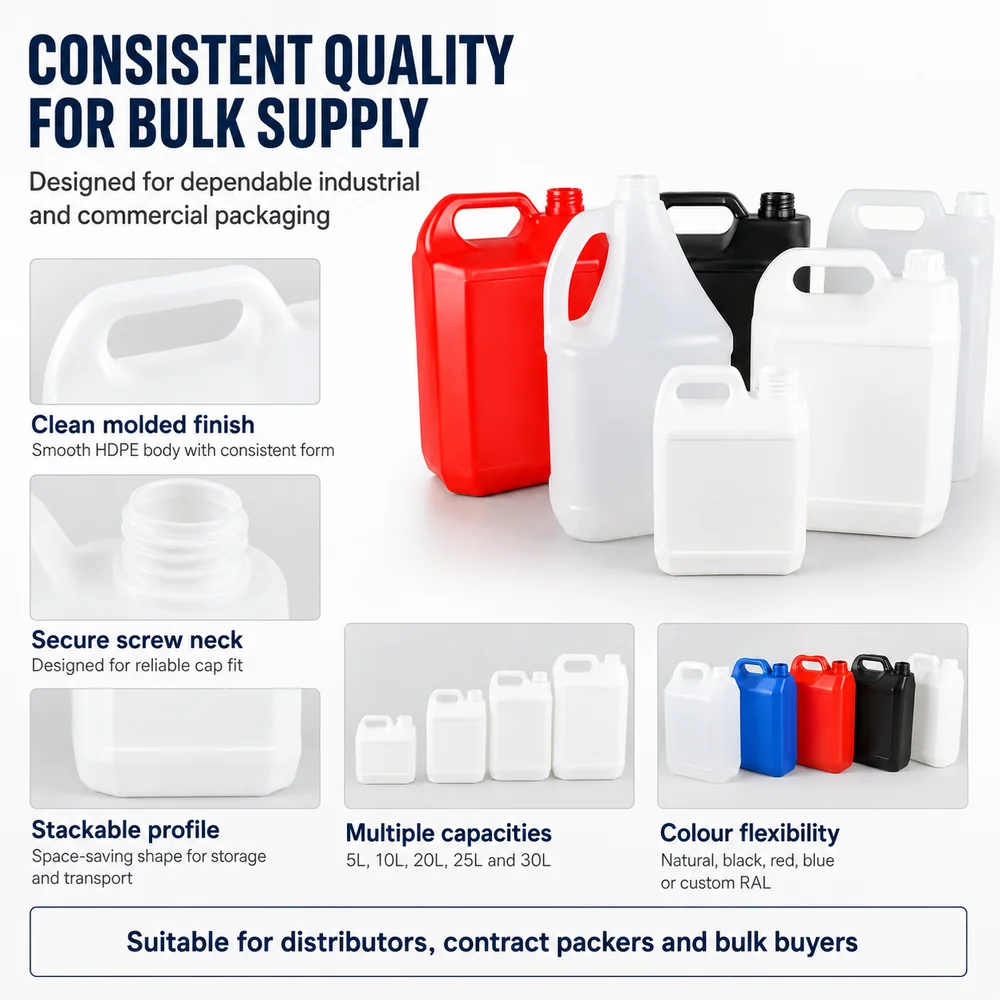 Economy HDPE Jerrycan — non-UN — view 9
