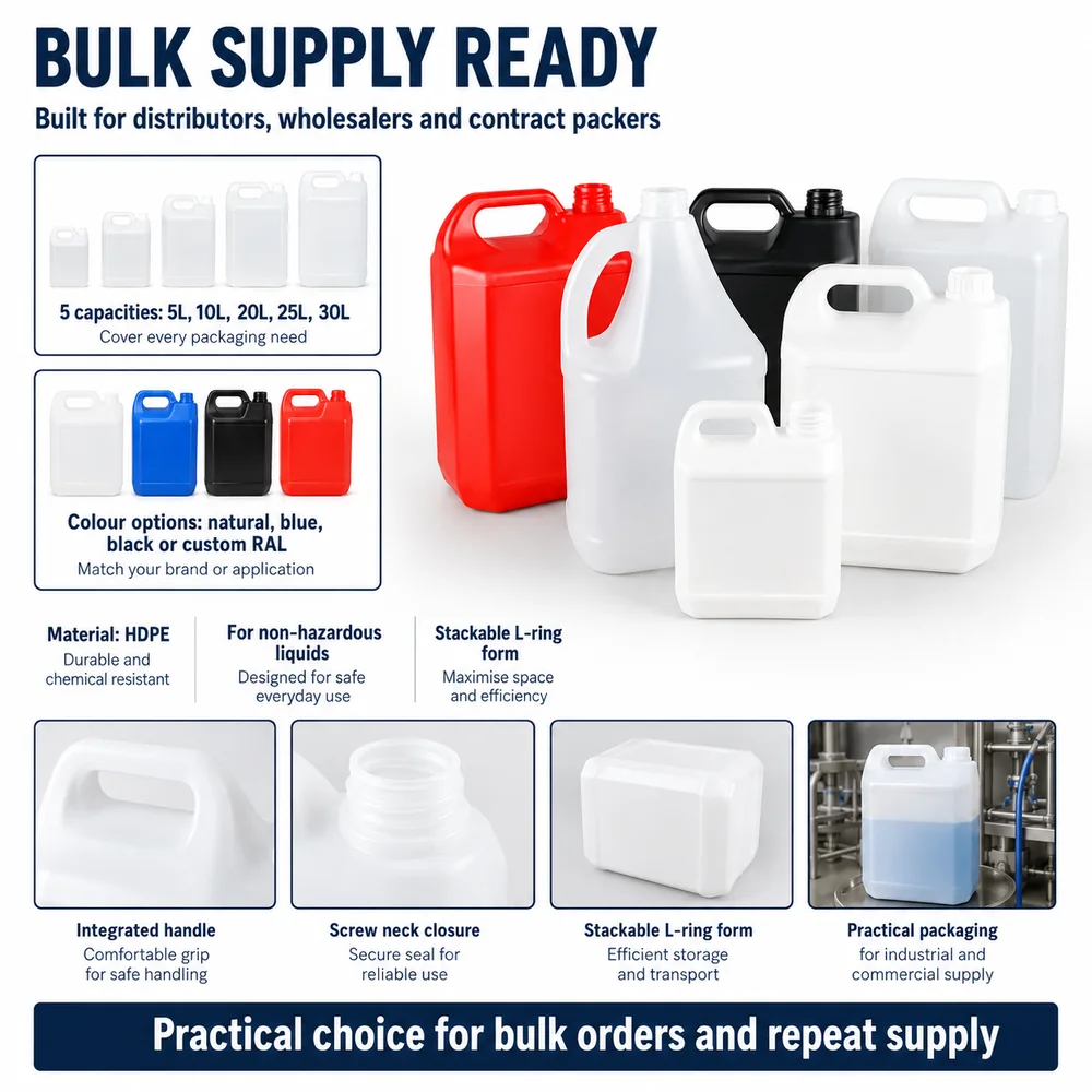 Economy HDPE Jerrycan — non-UN — view 10