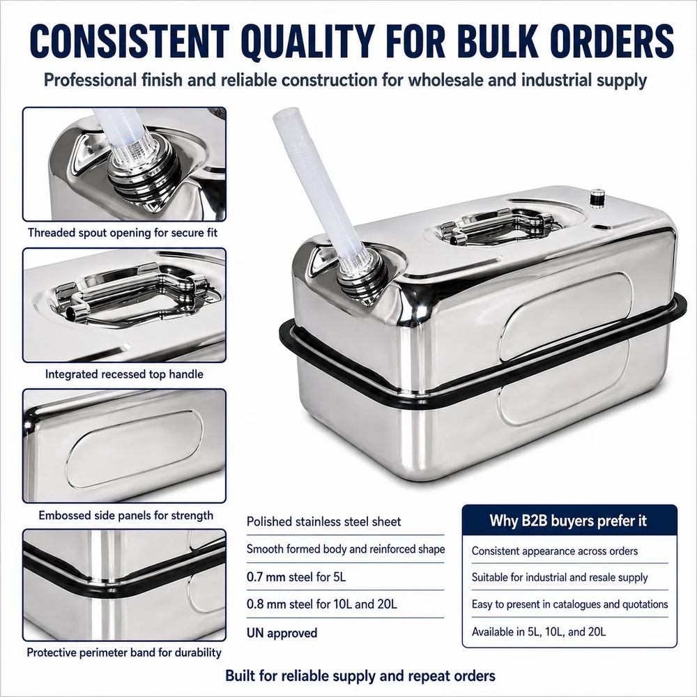Horizontal Stainless Can — 5L / 10L / 20L — view 7