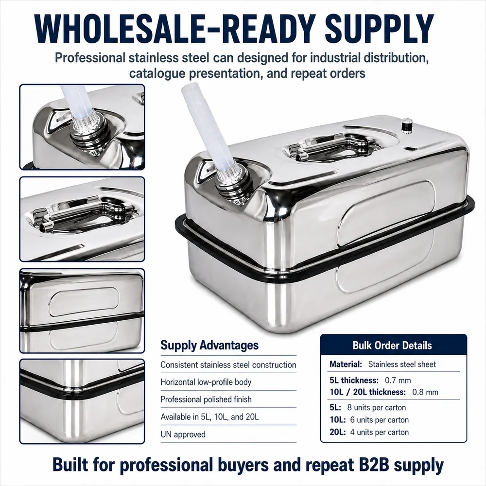 Horizontal Stainless Can — 5L / 10L / 20L — view 8