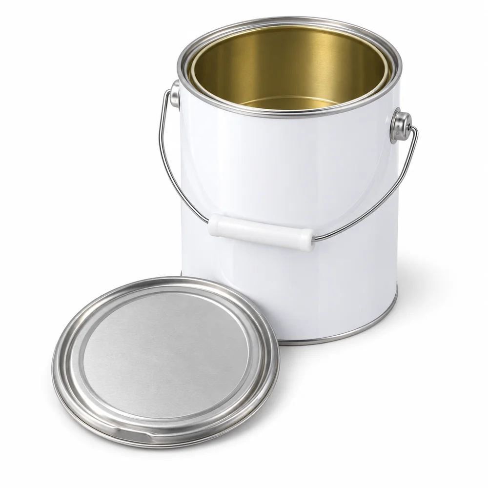 Round Metal Tin Can, 50ml to 6L — view 3