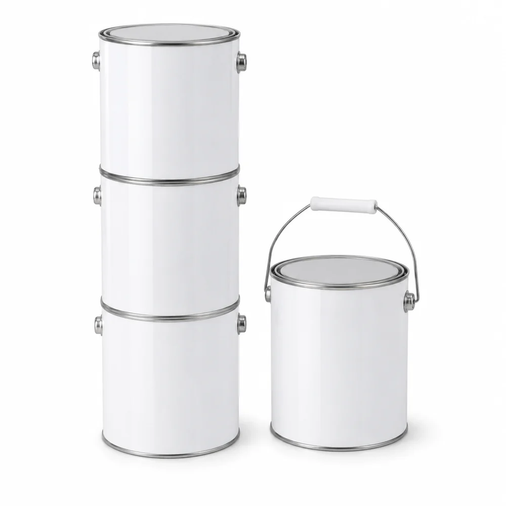 Round Metal Tin Can, 50ml to 6L — view 6