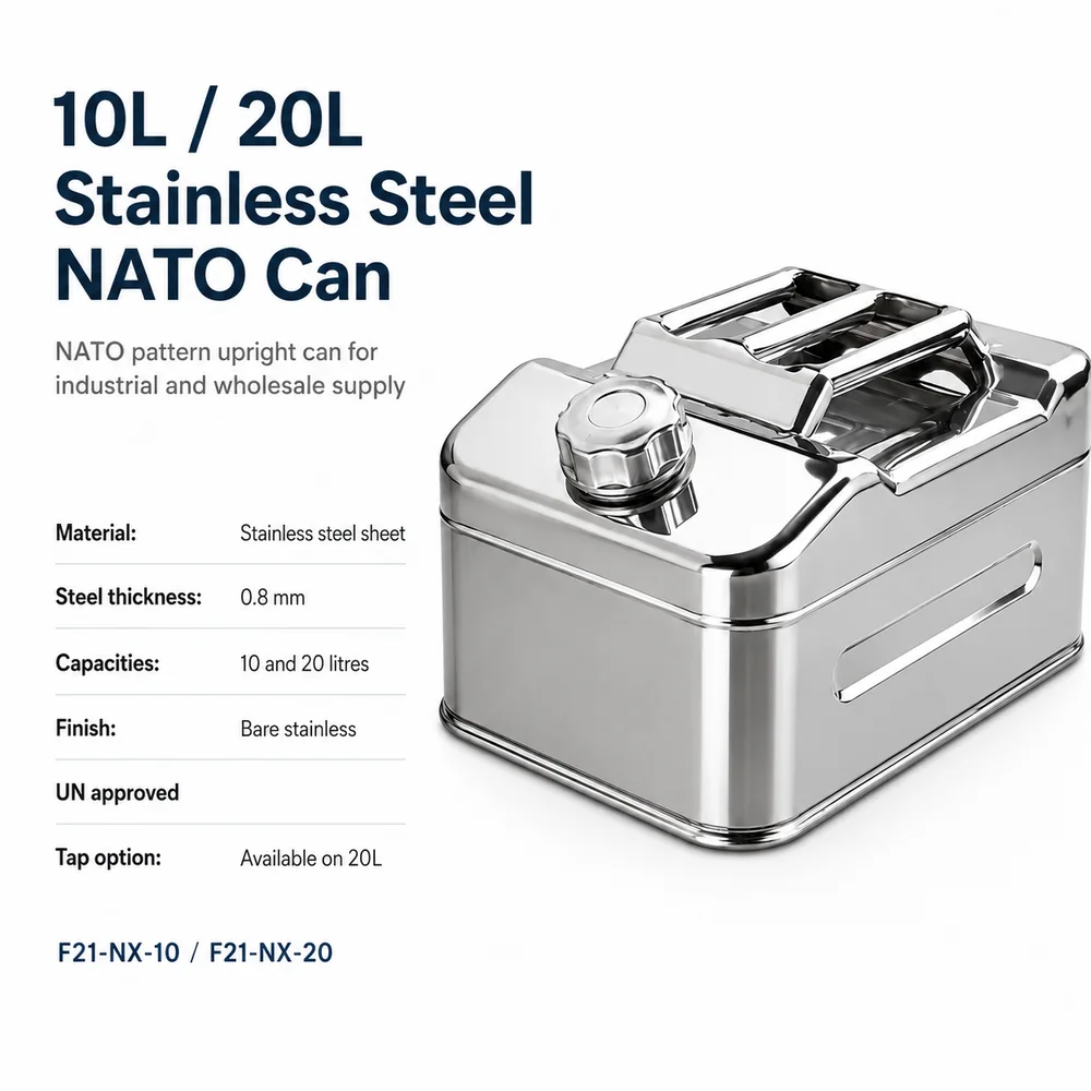 Stainless NATO Can — 10L / 20L — view 2