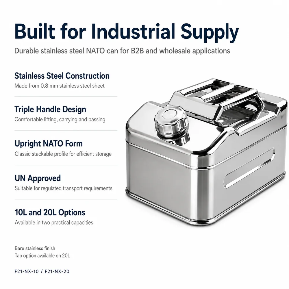 Stainless NATO Can — 10L / 20L — view 3