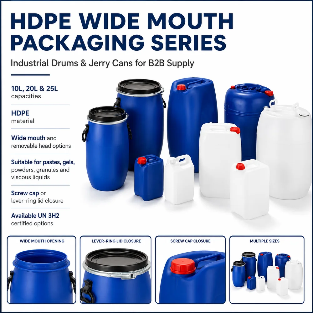 Wide-Mouth HDPE Jerrycan — UN 3H2 pattern — view 3